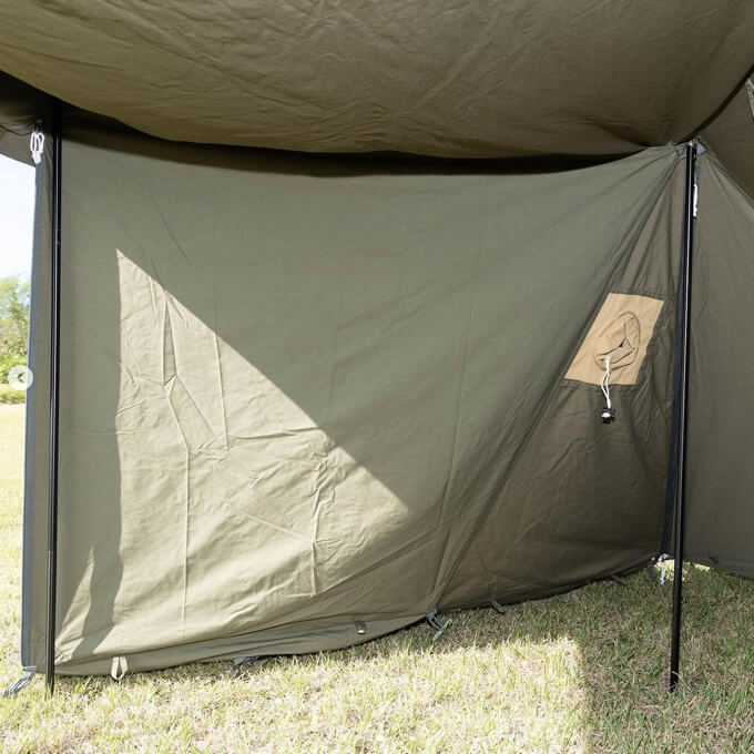 ソロベースEX用 フロントウォール｜バンドックのパップテント専用前幕