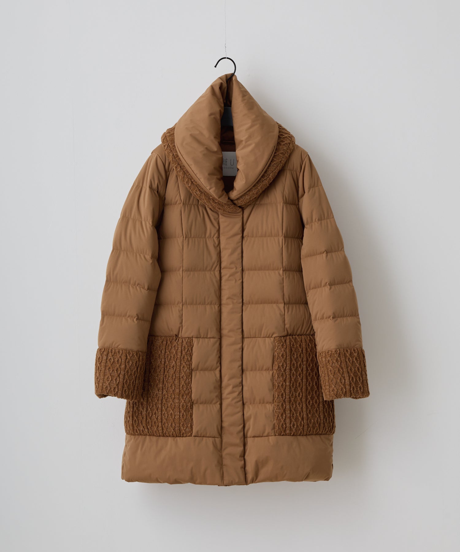 ツーピースカラーニットコート – 粧U -YOSOOU-