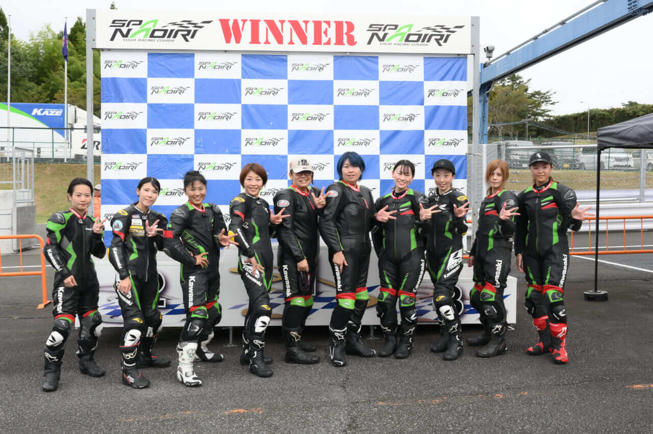 ニンジャZX‐25Rを使用! Ninja Team Green Cupレディースクラス初の単独