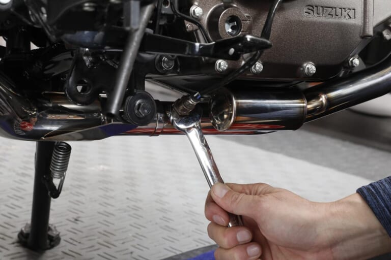 マフラーインプレ] Vストローム250SXの中間トルク底上げで「気持ちイー