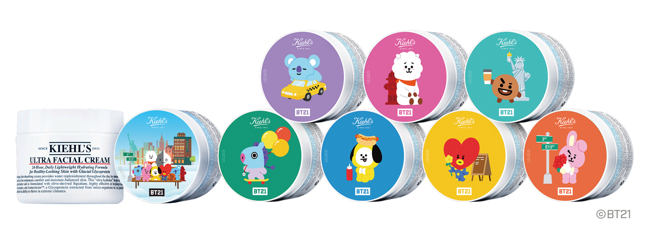 BT21がキールズがコラボ！ 限定パッケージの人気保湿クリームUFCや