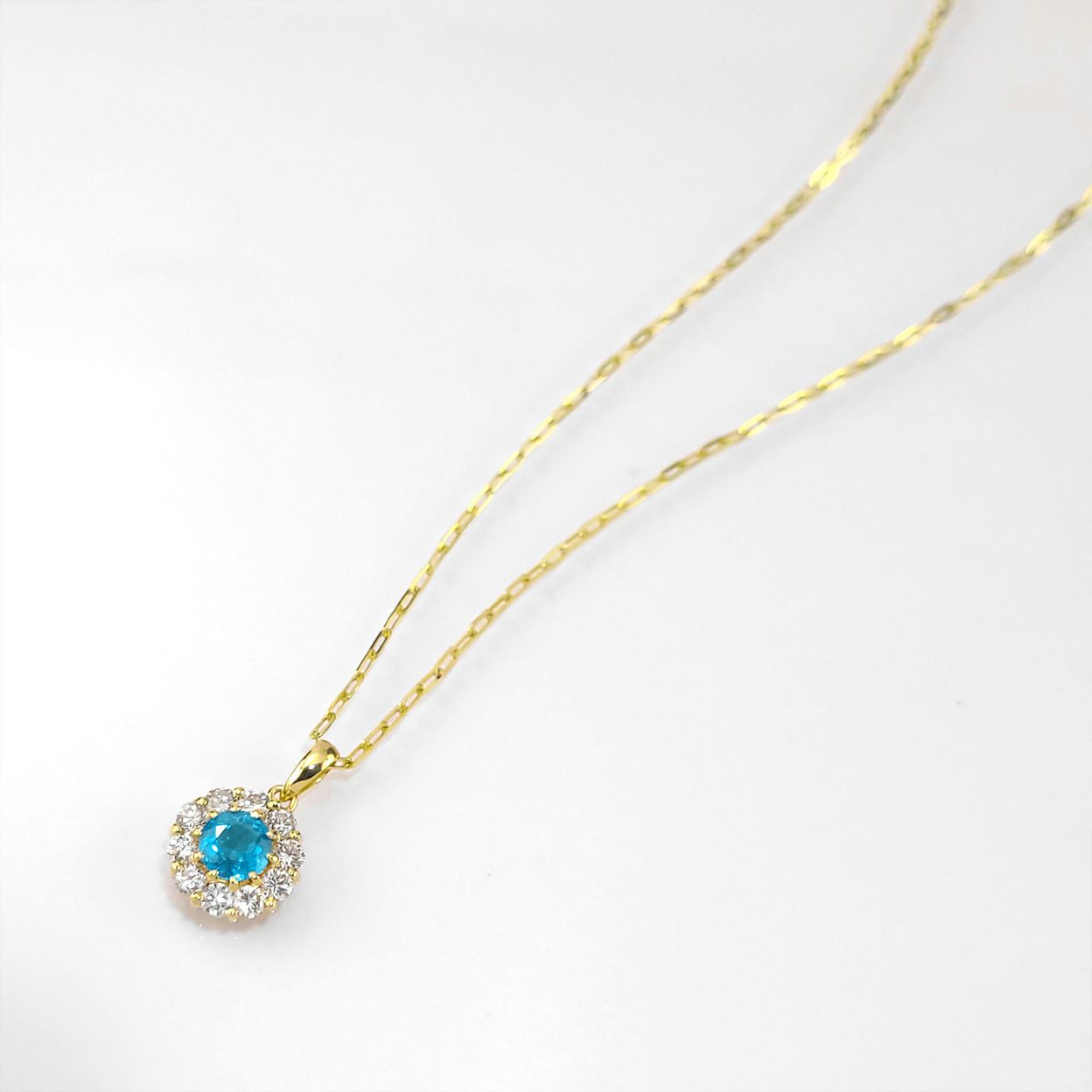 ブラジル産バターリャ鉱山パライバトルマリン0.58ctK18ゴールド