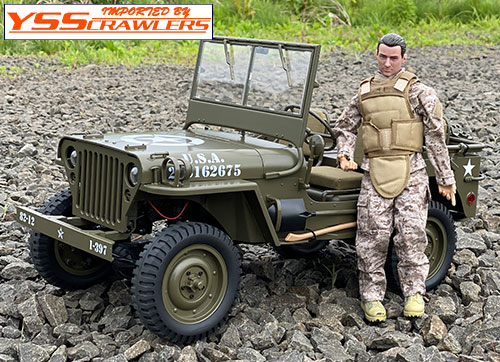 MASU】JEEP Military 1/10 RTR ジープ グレー Amazon.com: Yiwsnust RC