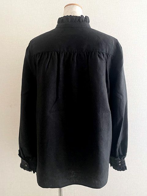 リネンスカラップ刺繍ブラウス | yunahica