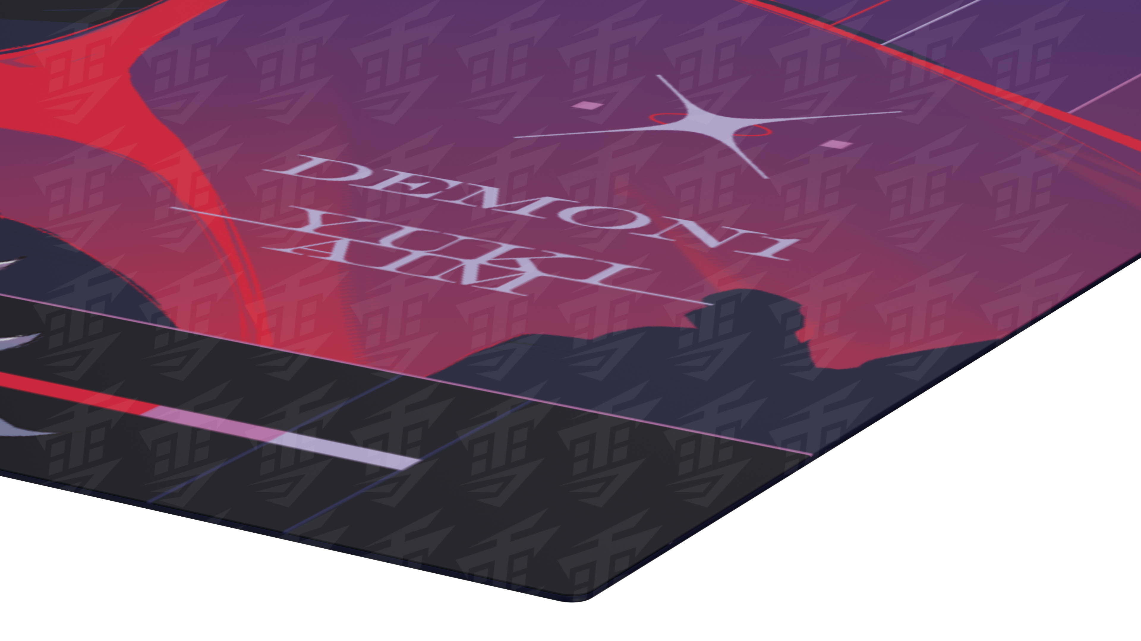 Yuki Aim x Demon1 - Glass Mousepad