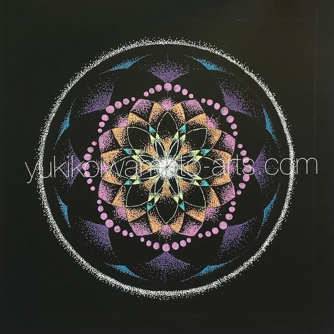 ペン画曼荼羅アートの描き方～基本の点描～｜岩本幸子