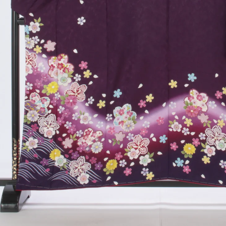 f8025021】【紫系】振袖 販売 フルセット Sサイズ ほぼ新品 成人式