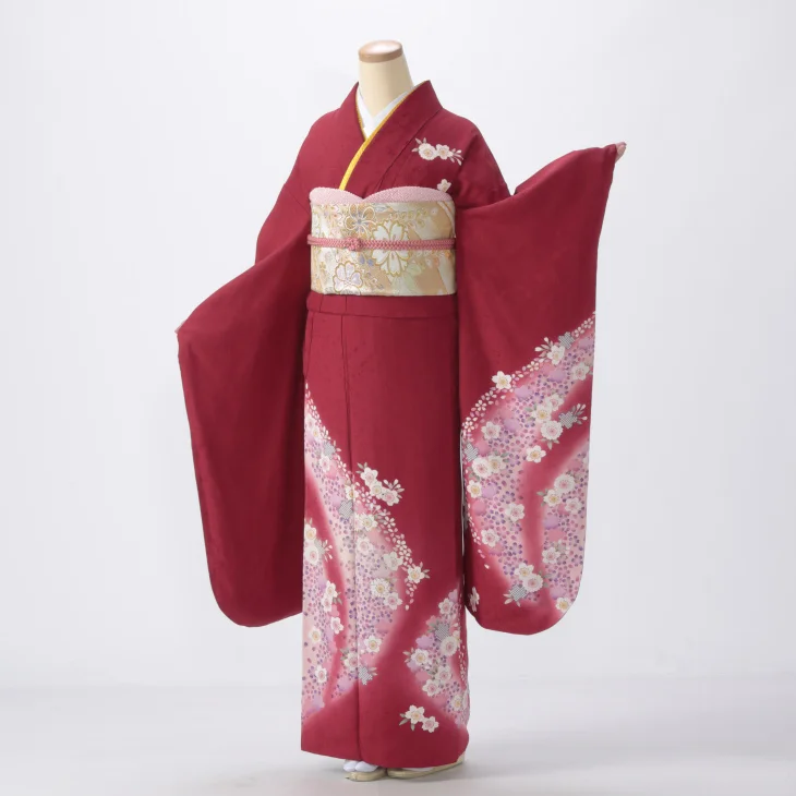 赤/ワインの振袖【販売】｜【公式】京都きもの友禅オンラインストア