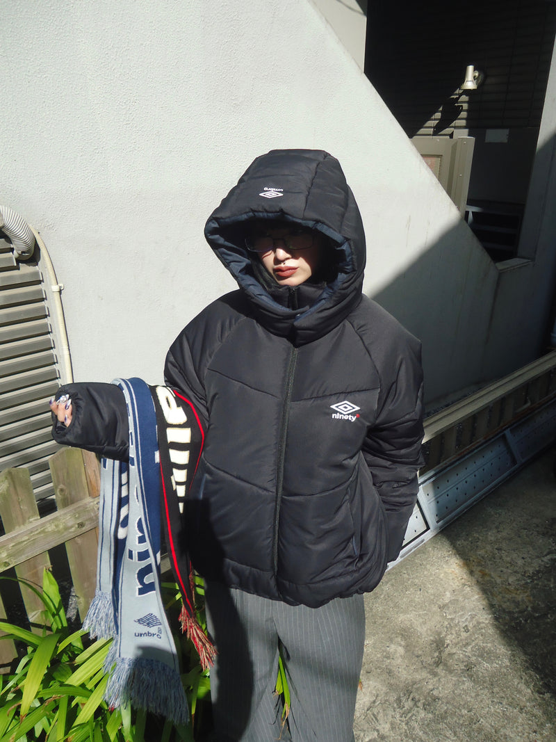 9090 × UMBRO REMOVABLE HOOD PUFFER JACKET (scheduled to be shipped