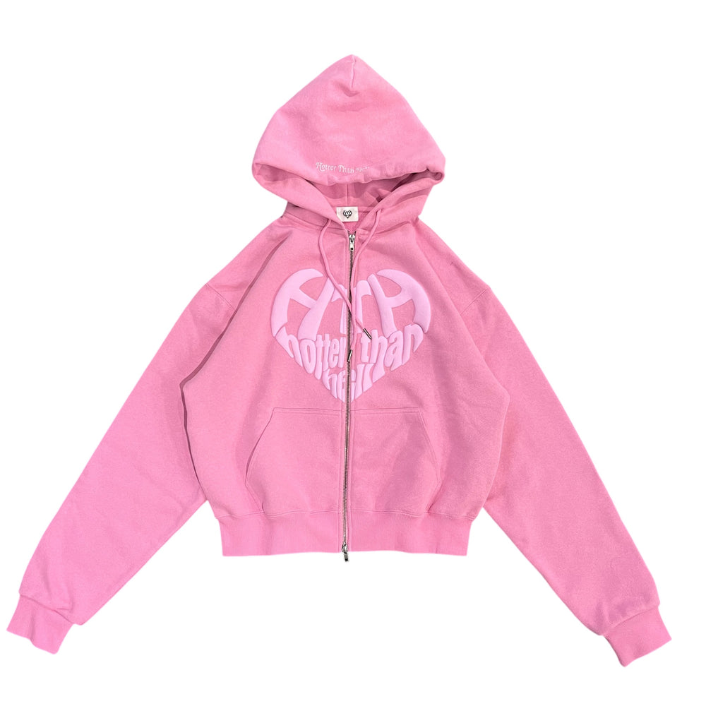 heart logo zip hoodie – YZ