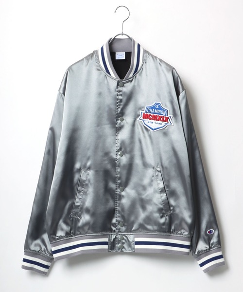 Champion（チャンピオン） スタジャン SNAP JACKET ワッペンブルゾン