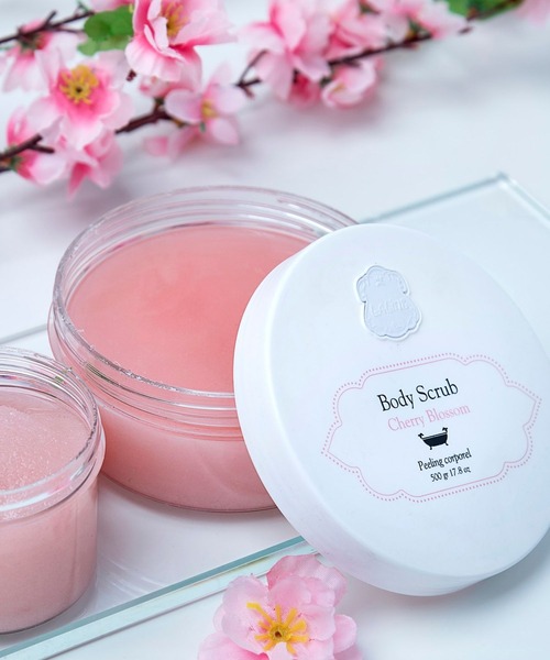 Laline（ラリン） ボディスクラブ ボディスクラブ500g チェリー