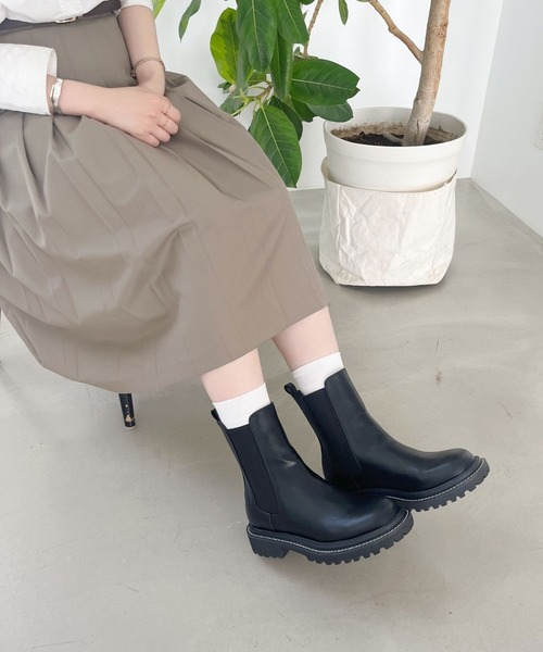 ORiental TRaffic（オリエンタルトラフィック） ブーツ 厚底 スクエア