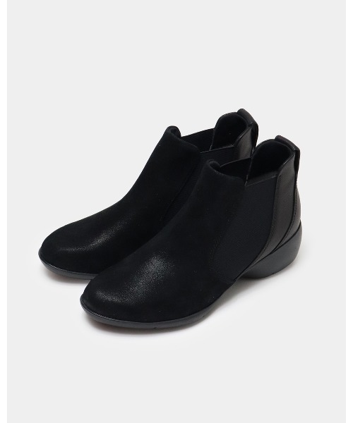 fitfit（フィットフィット） ブーツ レザーサイドゴアアンクルブーツ