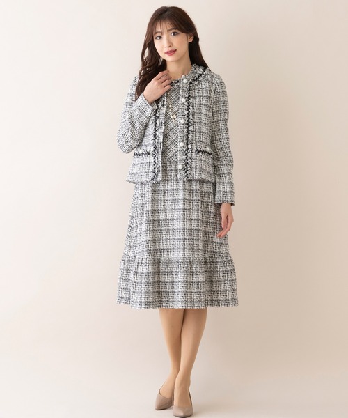 Rose Tiara（ローズティアラ） ワンピース ファンシーツイード