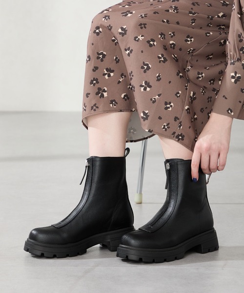 ORiental TRaffic（オリエンタルトラフィック） ブーツ 厚底 フロント