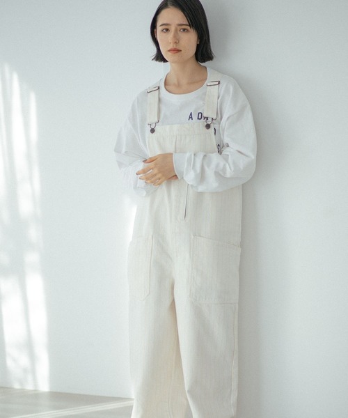 niko and…（ニコアンド） オーバーオール MEDIUM ベージュ レディース