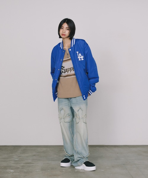 MLB スタジャン JH Design/ジェイエイチデザイン LOS ANGELS DOGERS