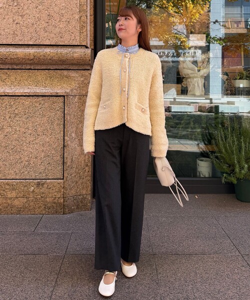 UNFILO（アンフィーロ） カーディガン 「STORY×UNFILO」シャギーニット