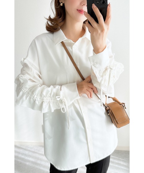 &. NOSTALGIA（ノスタルジア） ブラウス シャツ 「ZOZO限定」ドロスト