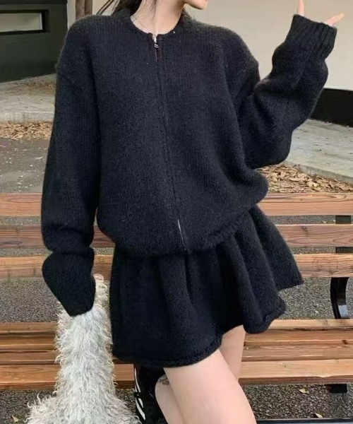 ViViDAY セットアップ 「上下2点セット」ニットカーディガン＋ニット