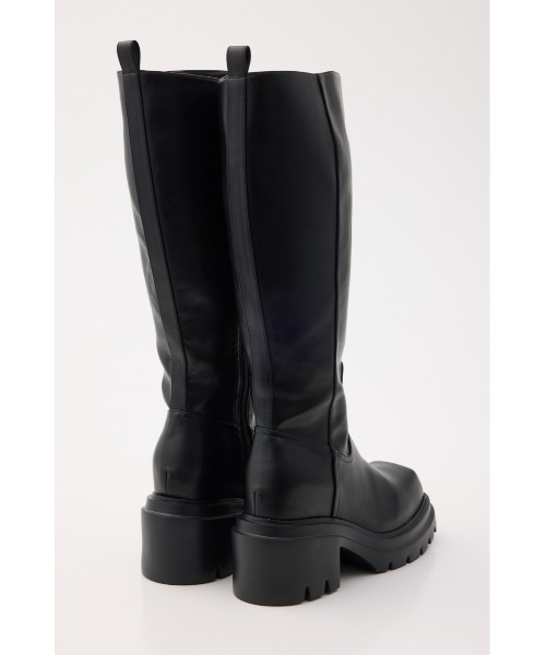 SLY（スライ） ブーツ 「美脚チートブーツ」SQUARE TOE KNEE BOOTS