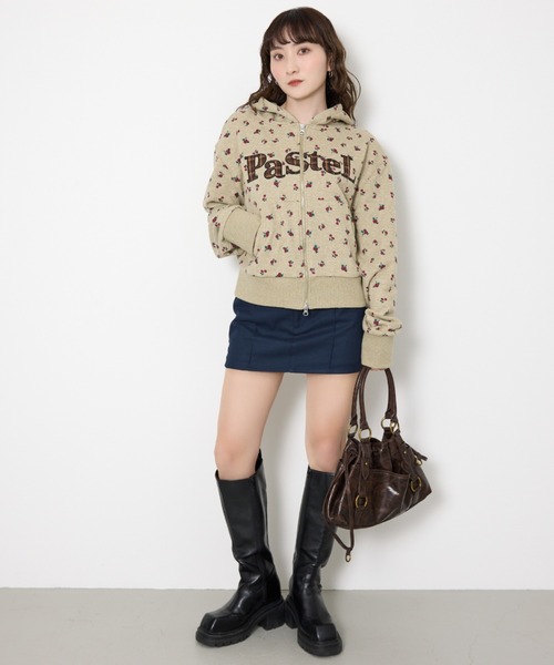 SLY（スライ） ブーツ 「美脚チートブーツ」SQUARE TOE KNEE BOOTS