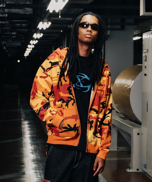 XLARGE（エクストラ ラージ） パーカー CAMO ZIP UP HOODED SWEATSHIRT