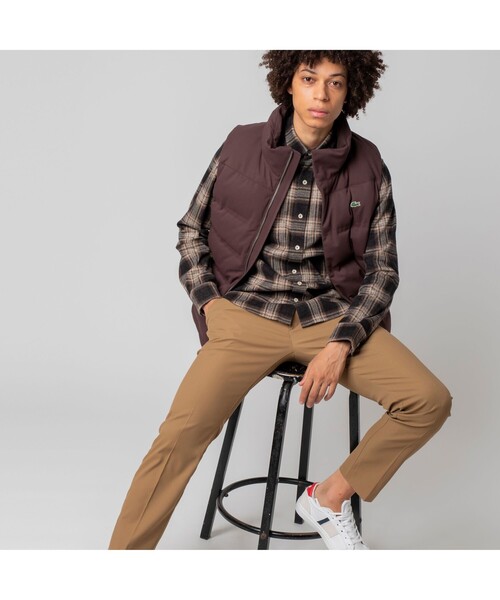 LACOSTE（ラコステ） ダウンベスト ベスト ピケダウンベスト メンズ