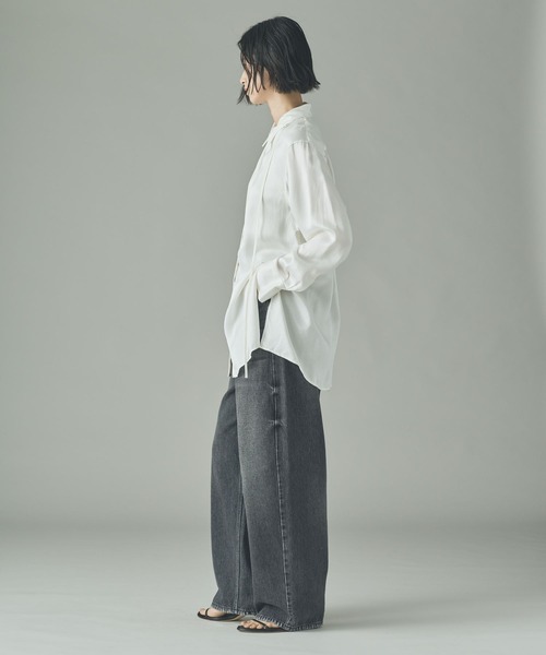 Curensology（カレンソロジー） ブラウス シャツ /キュプラサテン