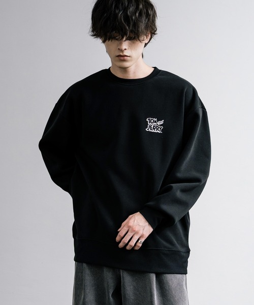 トレーナー スウェット 新色追加 TOM＆JERRY トムとジェリー オーバー