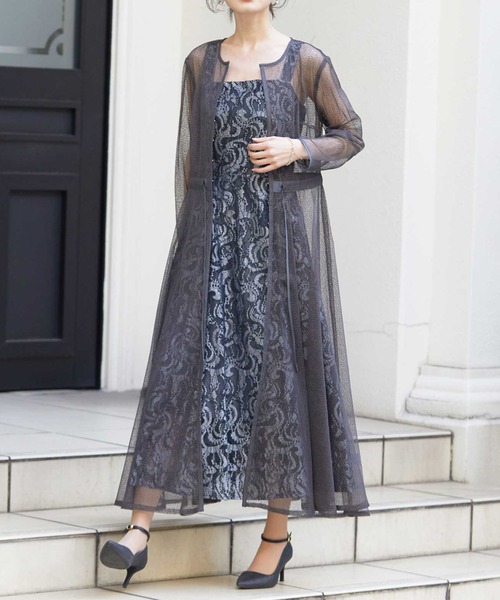 Dorry Doll（ドリードール） ドレス 幾何学チュールレースワンピース