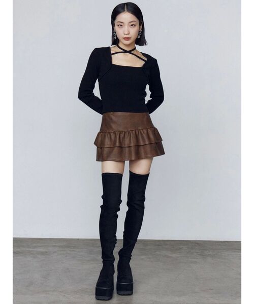 EMODA（エモダ） ブーツ スクエアフィットロングブーツ レディース