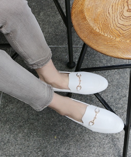 Fin（フィン） ローファー 本革2WAYビットローファー レディース