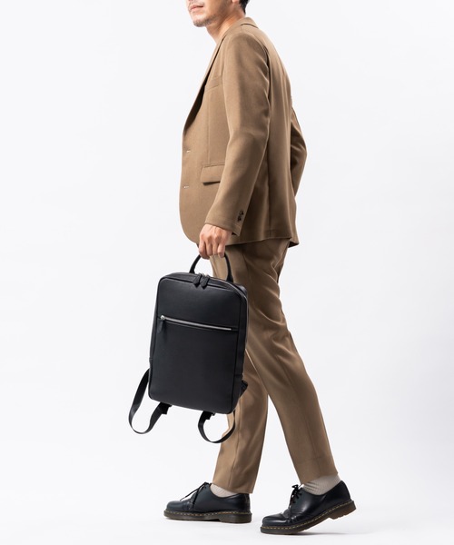 MURA（ムラ） デイバック リュック 薄マチ ダブルジッパー シュリンク