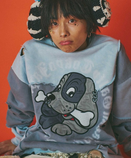 GALFY（ガルフィー） トレーナー スウェット ツギハギゾンビスウェット