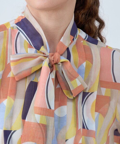 Ballsey（ボールジィ） ブラウス シャツ オプティカルプリント