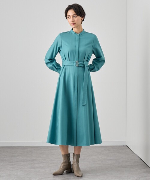 ANAYI（アナイ） ワンピース ハイカウントフラノフレア ワンピース