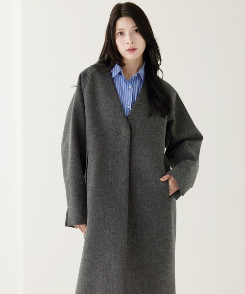 HALEINE（アレンヌ） ジャケット ノーカラージャケット ノーカラー
