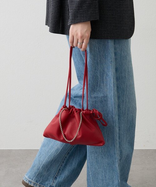 russet（ラシット） ショルダーバッグ バッグ レザー巾着4WAYミニ