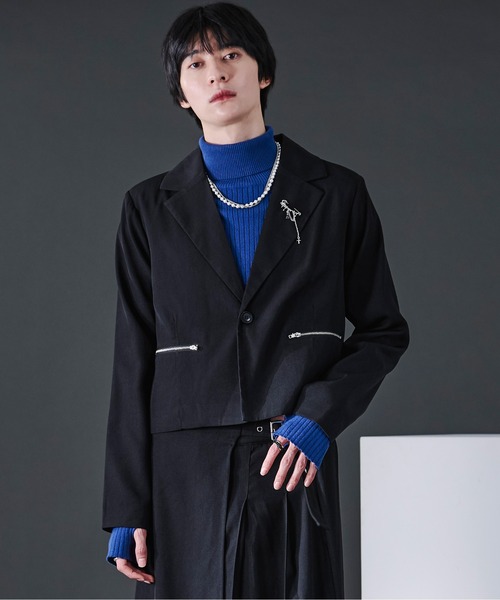 Ellno Loset（エルノロゼット） ジャケット テーラードジャケット ZIP