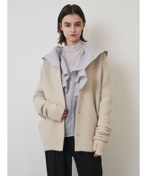 ELENDEEK（エレンディーク） カーディガン CNラクーンミックスダブル