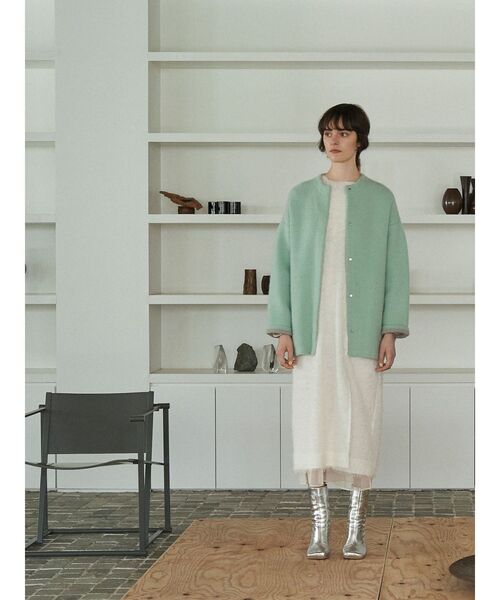 ELENDEEK（エレンディーク） カーディガン CNラクーンミックスダブル