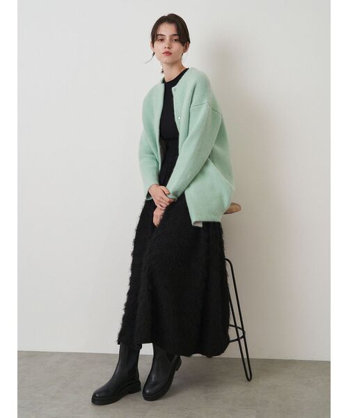 ELENDEEK（エレンディーク） カーディガン CNラクーンミックスダブル