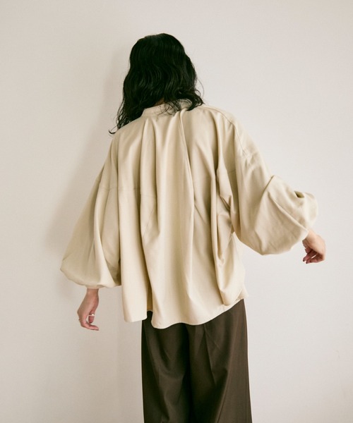 ブラウス シャツ Balloon sleeve voluminous shirt / バルーンスリーブ