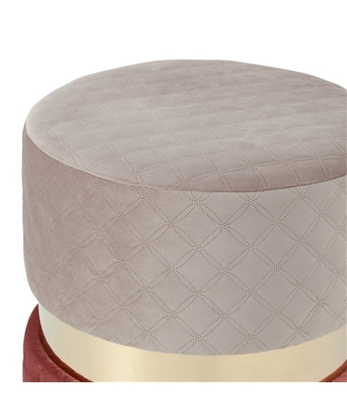 Francfranc（フランフラン） 家具 ジェム スツール グレーxピンク