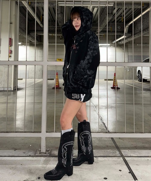 sedacle girl（セダクルガール） パーカー ダートラインストーン