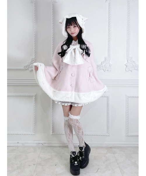 Ank Rouge（アンクルージュ） ポンチョ ネコちゃんポンチョコート