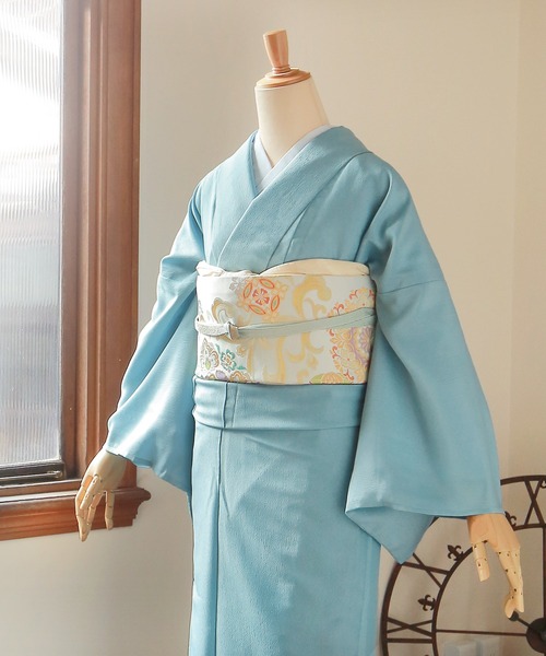 KIMONOMACHI 着物 洗える着物 色無地 袷 M/L レディース : ZOZOTOWN