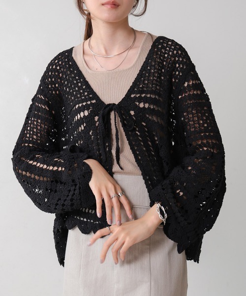 BAB（バブ） カーディガン 「大人気クロシェシリーズ」クロシェ